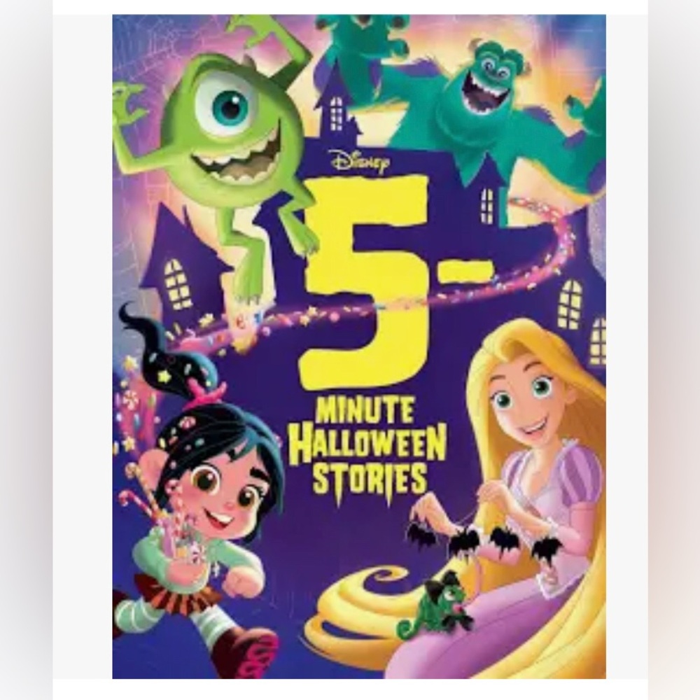 5for$20📗Disney 5-Minute Halloween Stories Book